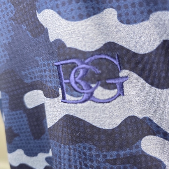 Peter Millar Perth Performance Quarter-Zip Pullover Camo Sleeves Size XL- Blue - Picture 6 of 10